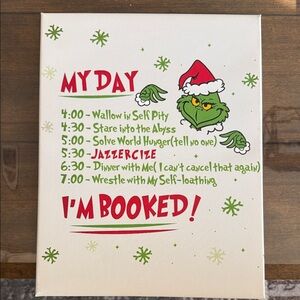 Grinch Holiday Canvas Art Set